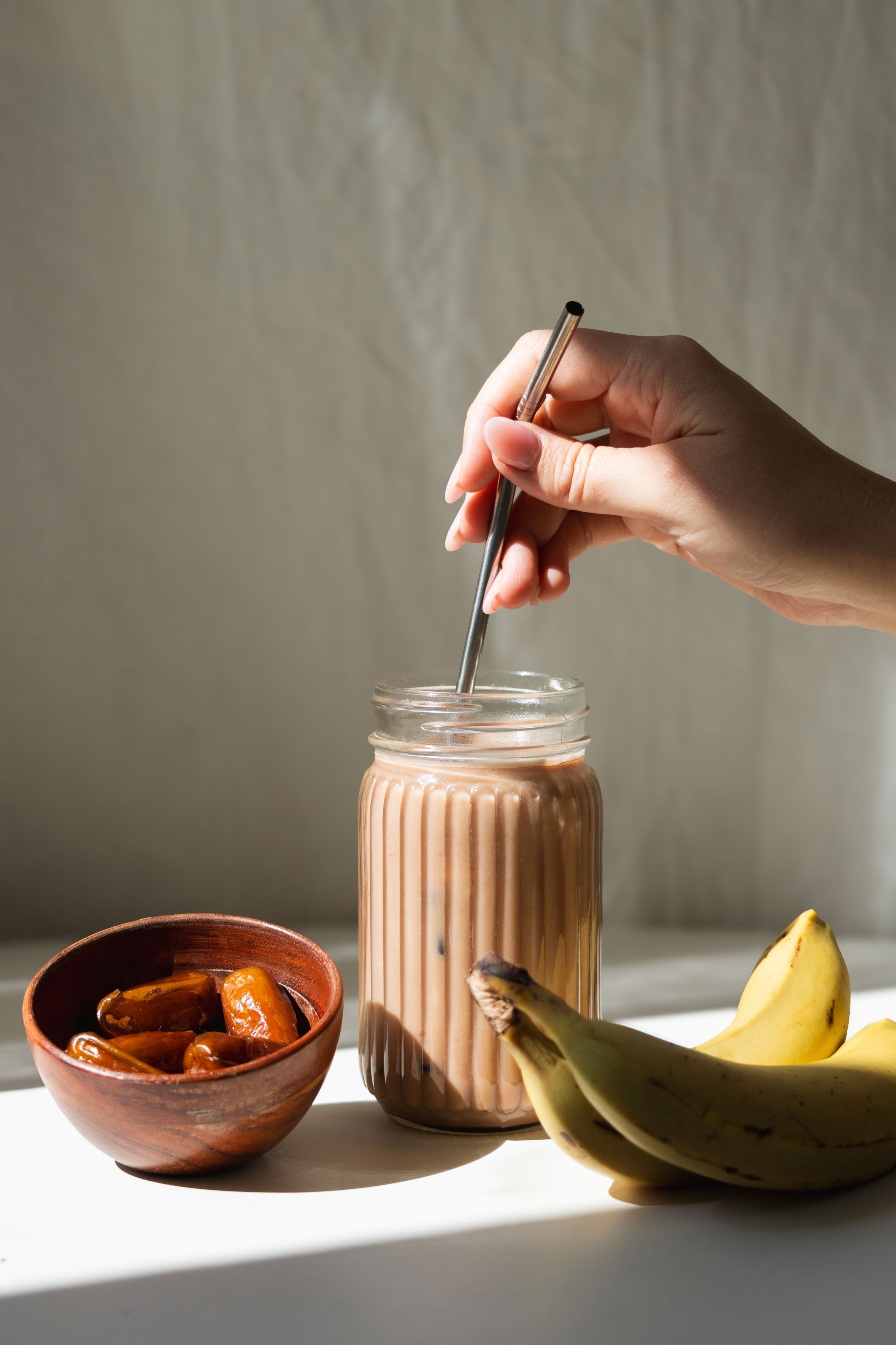 Bananen-Dattel Drink – Moruga Cacao Bananen-Dattel Drink – Moruga Cacao