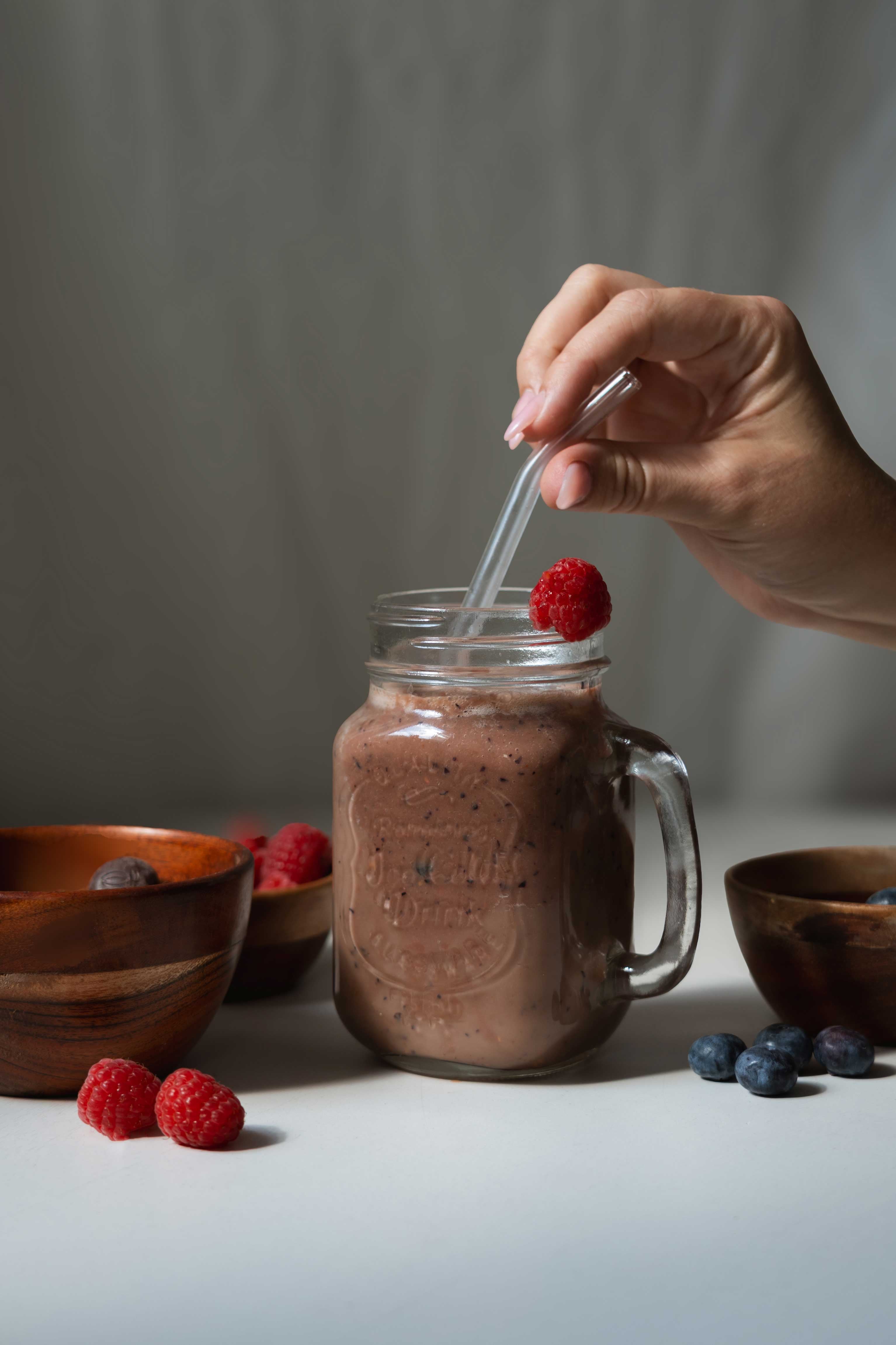 Fruchtiger Kakao-Smoothie