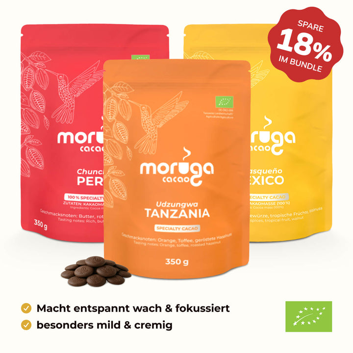 Die Moruga Vorteils-Bundles 🍫 [Hitzewelle! Versand erst ab Mittwoch, 03. Juni 2026]