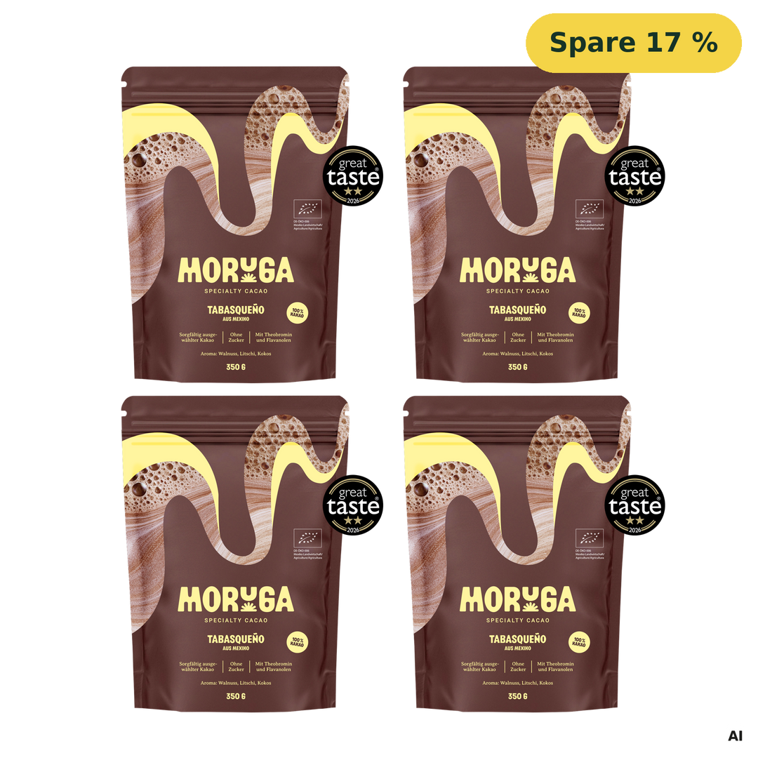Vier Tüten Moruga Kakao à 350 g · 4x Tabasqueño Mexiko 🇲🇽