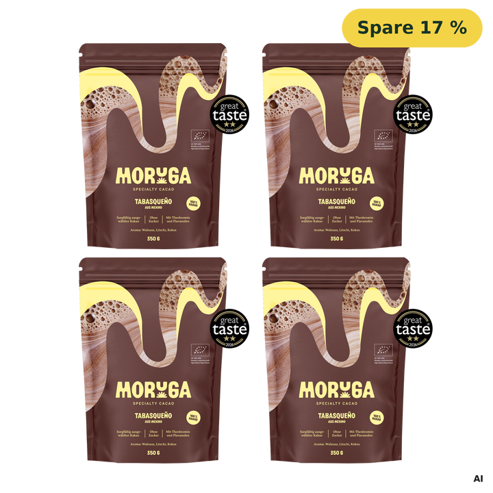 Vier Tüten Moruga Kakao à 350 g · 4x Tabasqueño Mexiko 🇲🇽
