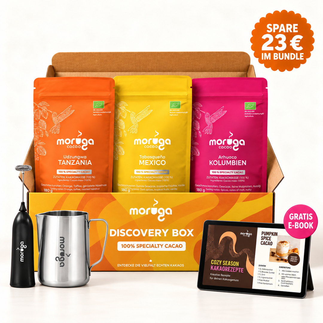Starter-Kit M Plus – Kakao, Aufschäumer, Barista-Kanne und gratis E-Book – spare 23 €
