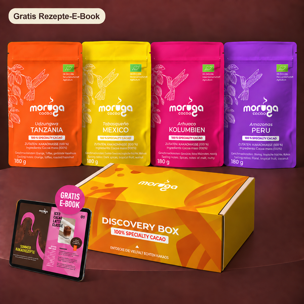 Udzungwa Tansania, Tabasqueño Mexiko, Arhuaco Kolumbien und Amazonas Peru – je 180 g