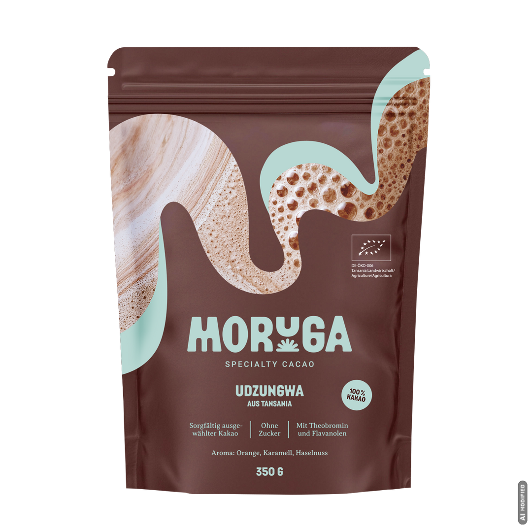 Udzungwa 350 g im neuen Moruga Verpackungsdesign